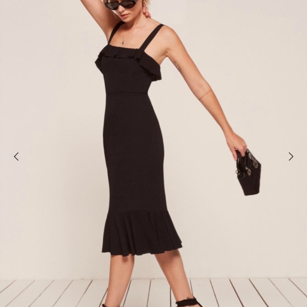Reformation Frida Dress Black | Size 4